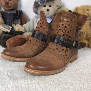 A.S.98 Women’s Brown Leather Ankle Boots